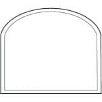 Diagram of a Viwinco extended-arches window.