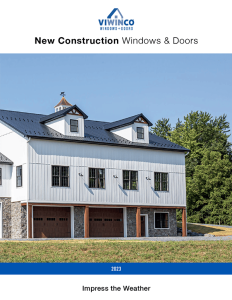 Viwinco New Construction Windows and Doors Catalog 2023